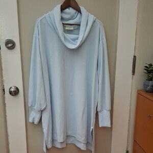 Maece Anthropologie Soft Sky Cowl Neck Sweater_1